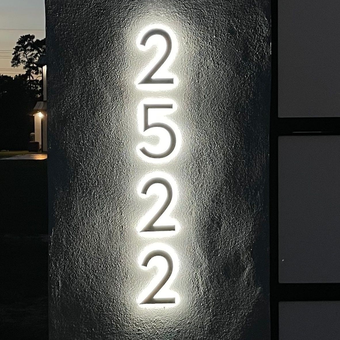Lighted Address Numbers