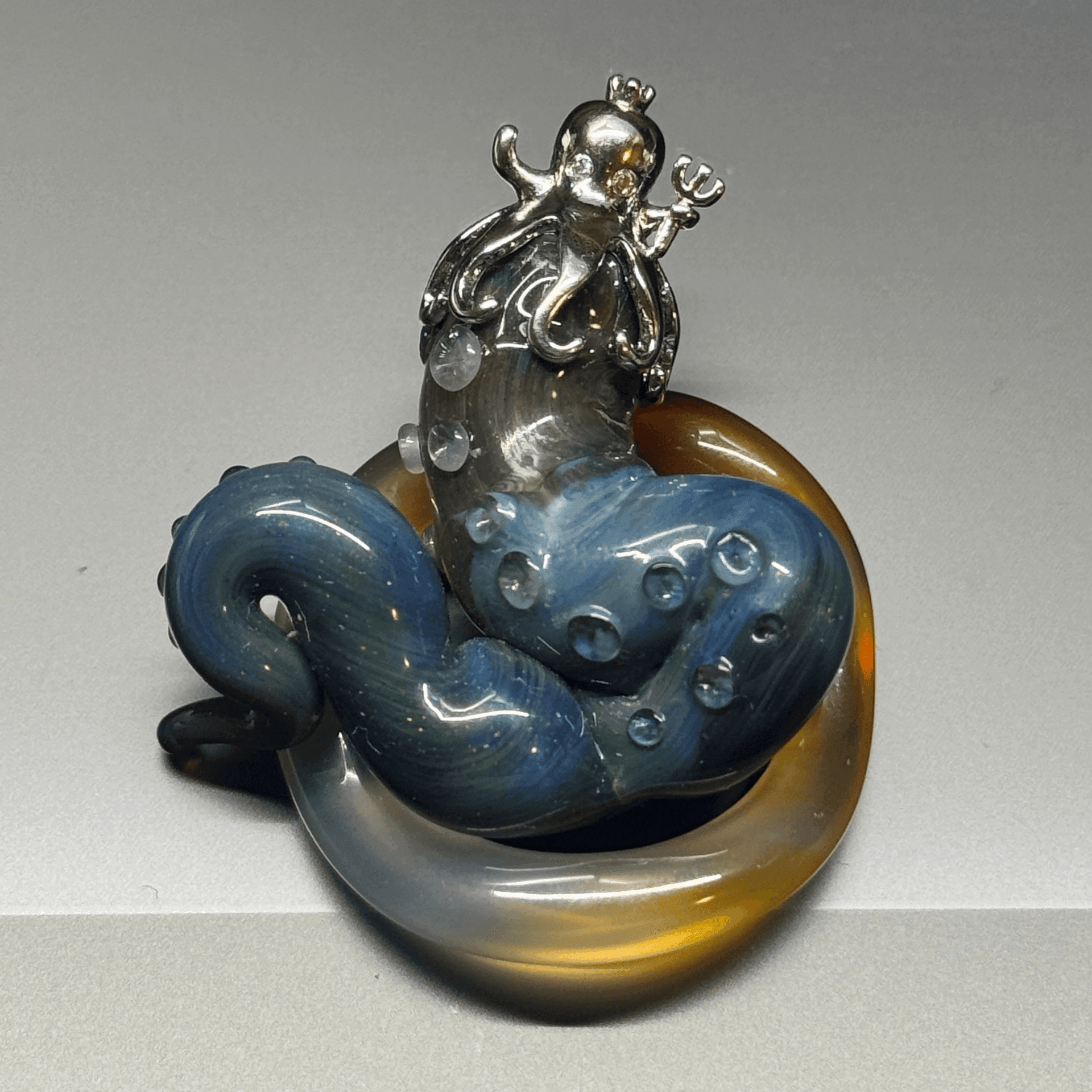 Handcrafted Tentacle Pendant with Octopus.